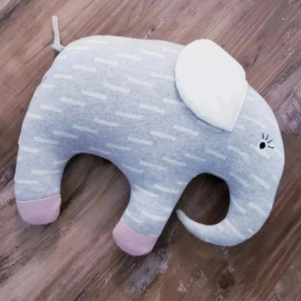 Pottery Barn Kids Elephant Pillow PBK Bedding Accent NWOT Jungle Safari Animal
